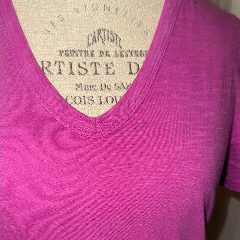 Universal Thread shortsleeve casual shirt Women's Pink V-Neck Top size Small - Picture 5 of 8